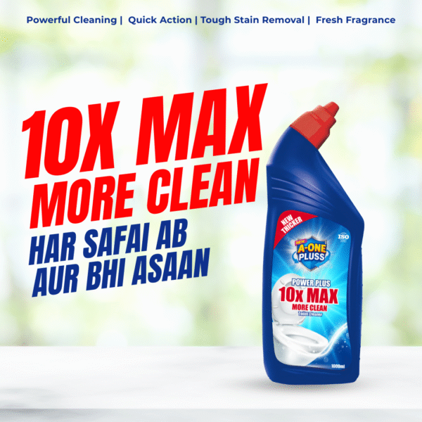 BUY1GET1 FREE A-One Pluss Toilet Cleaner 10X – 1Ltr - Image 3