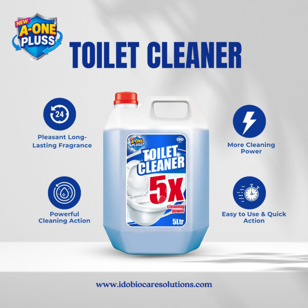 A-One Pluss Toilet Cleaner – 5 Litre - Image 2
