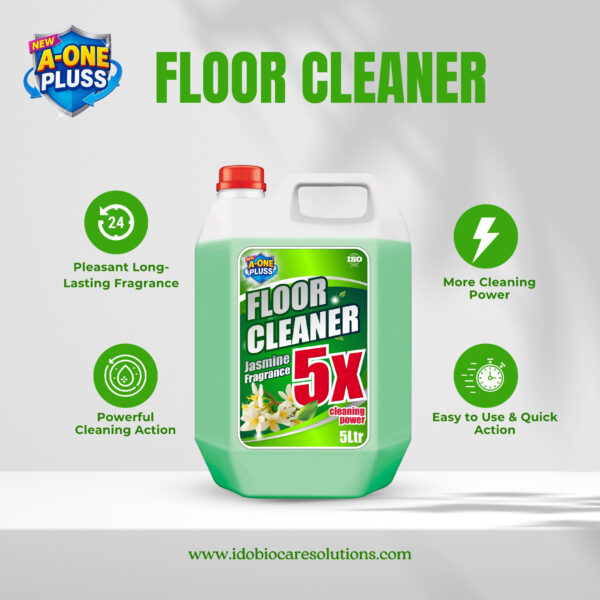 A-One Pluss Jasmine Fragrance Floor Cleaner – 5 Litre - Image 2