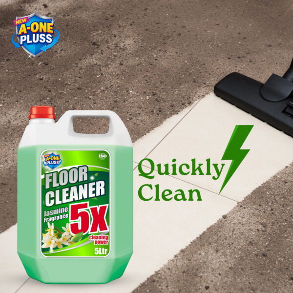 A-One Pluss Jasmine Fragrance Floor Cleaner – 5 Litre - Image 4