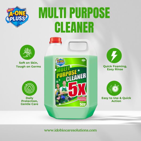 A-One Pluss Multi-Purpose Cleaner – 5 Litre - Image 2