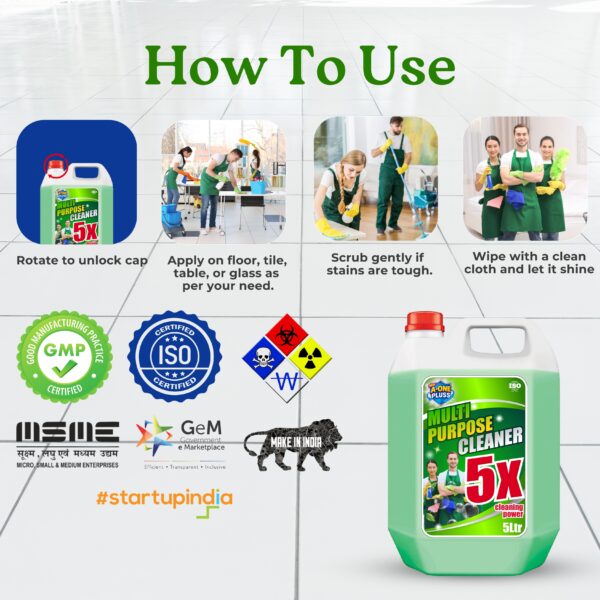 A-One Pluss Multi-Purpose Cleaner – 5 Litre - Image 5